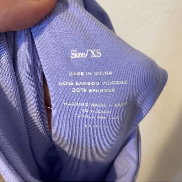 HATCH Maternity The Body High Neck Bodycon Periwinkle / Purple Dress Size XS - Picture 12 of 12